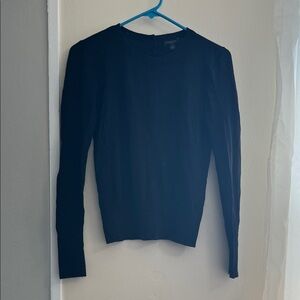 Ann Taylor Elegant Black Long Sleeve Top